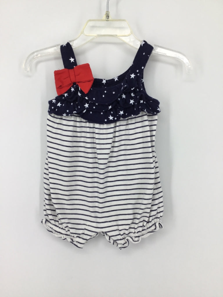 Gymboree Child Size 0-3 Months Navy Stars & Stripes Outfit
