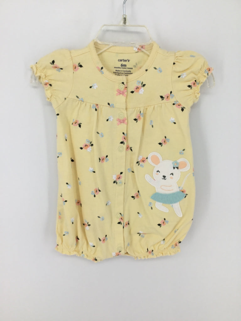 Carter's Child Size 6 Months Yellow Outfit - girls