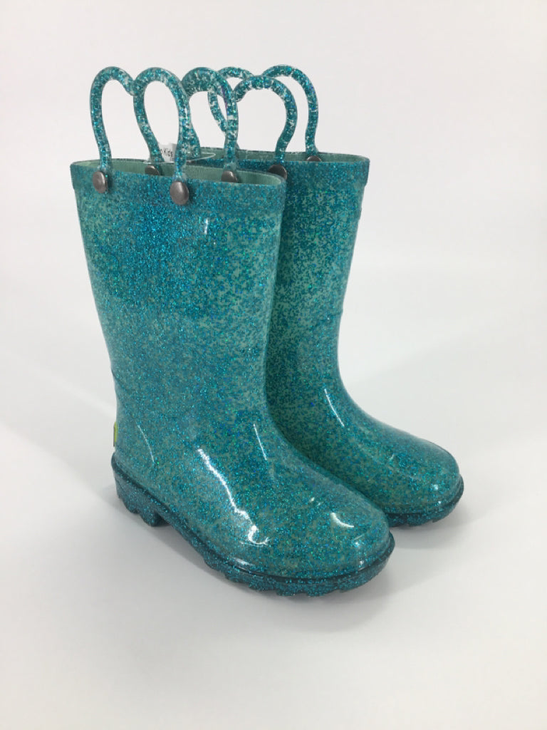 Western Chief Child Size 8 Toddler Teal Rain/Snow Boots