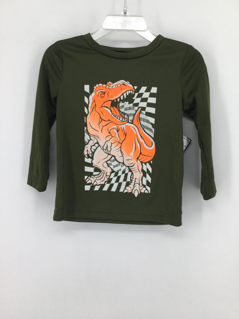 jumping beans Child Size 18 Months Green Dinosaur T-shirt - boys