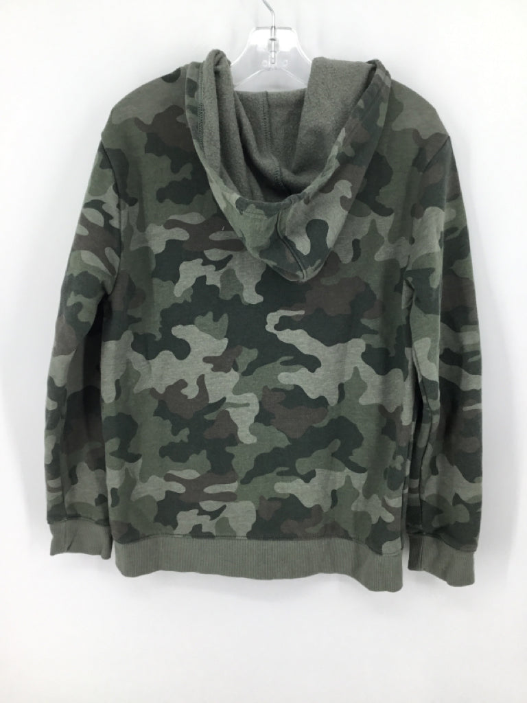 Cat & Jack Child Size 10 Green Camoflage Hoodie - boys