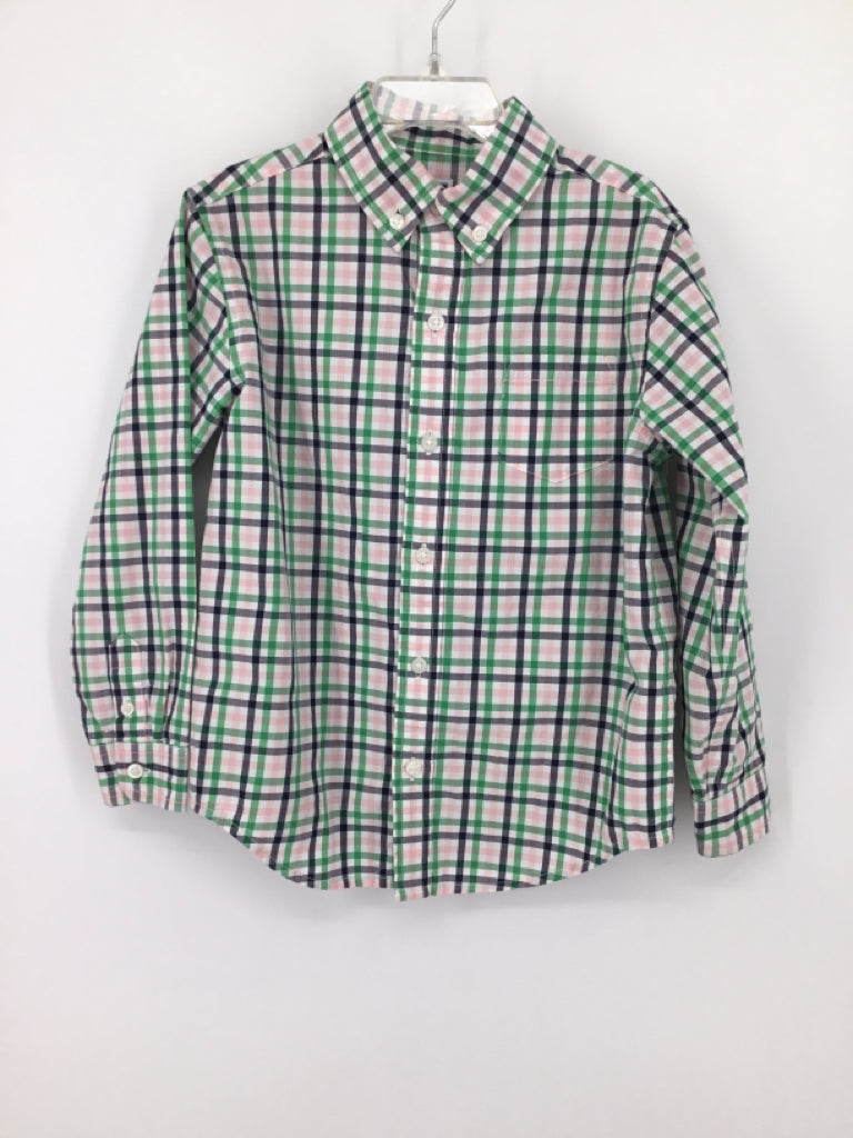 Janie and Jack Child Size 5 Multi-Color Gingham Shirt - boys