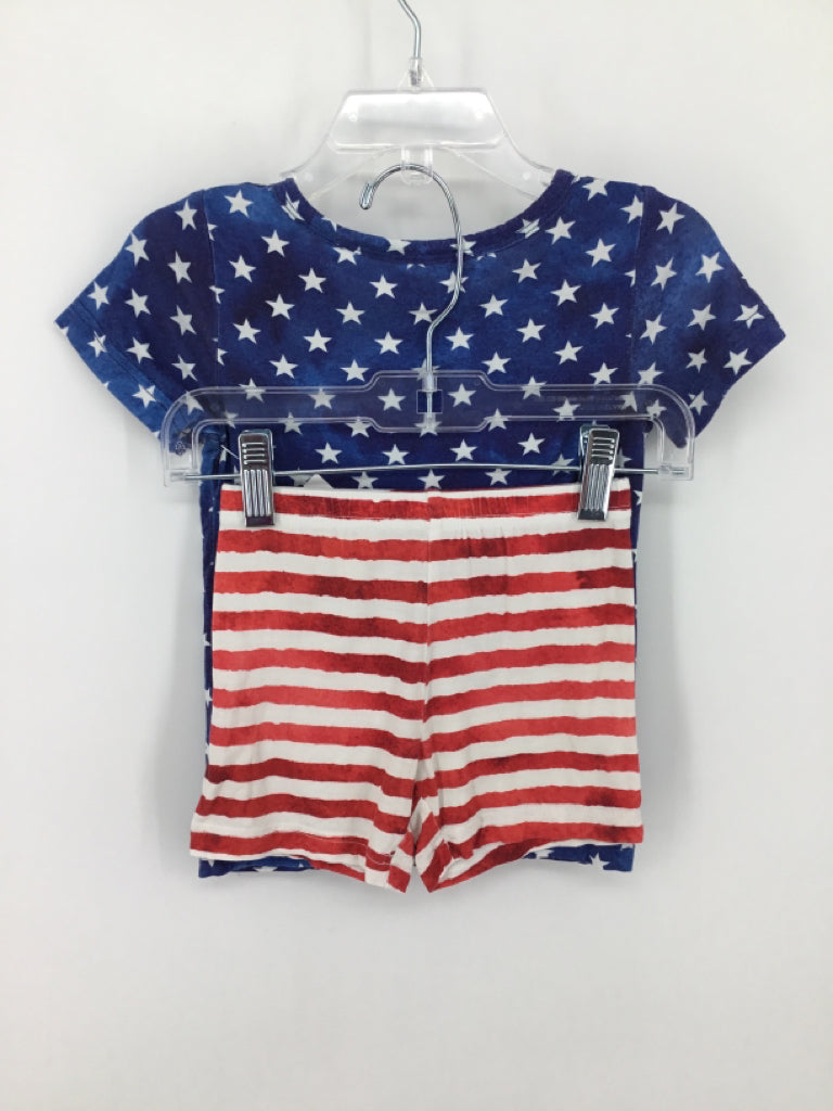 GiGi and Max Child Size 24 Months Buff Stars & Stripes Pajamas