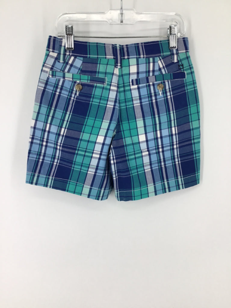 crown & ivy Child Size 8 Blue Plaid Shorts - boys