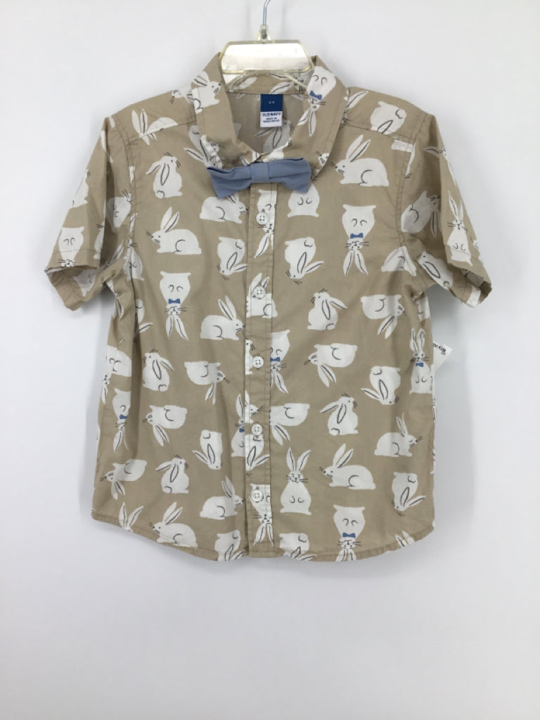 Old Navy Child Size 5 Tan Easter Shirt