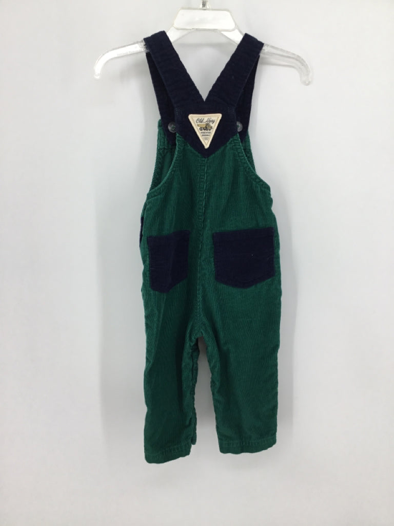 Old Navy Child Size 6-12 Months Green Solid Overalls - boys