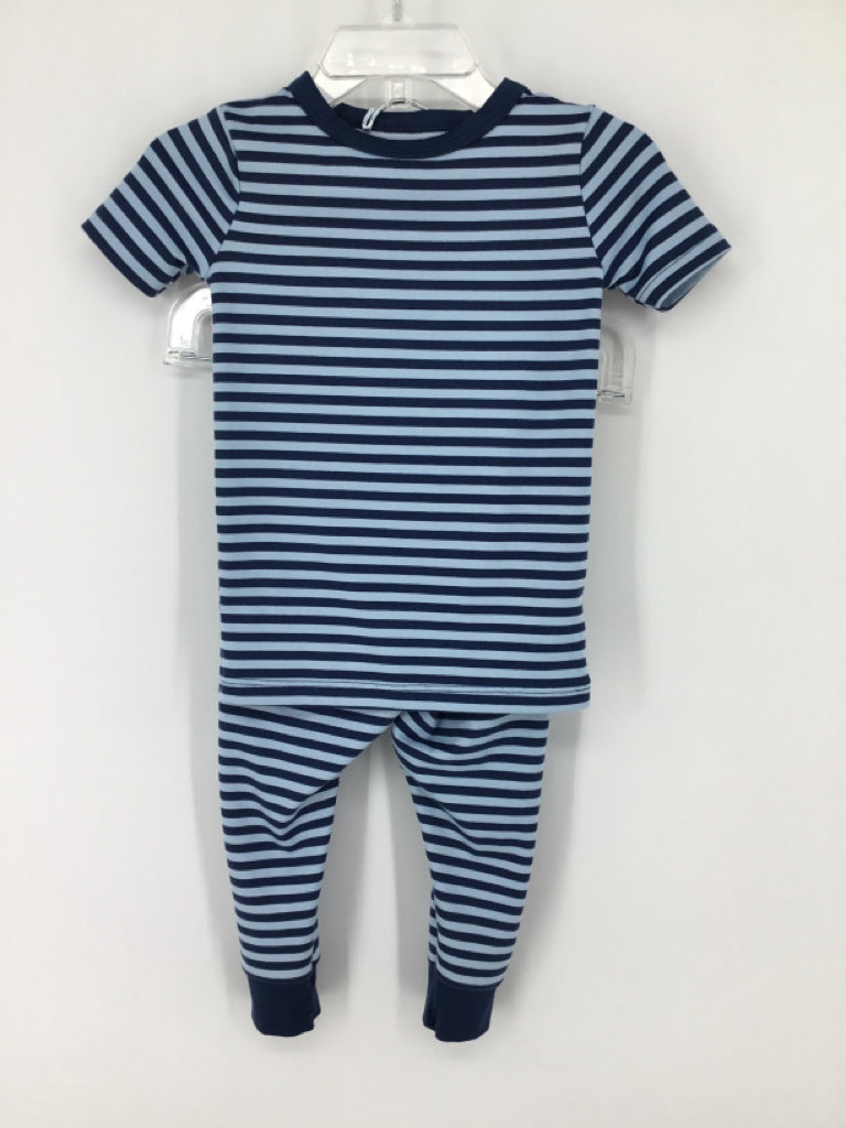 Cat & Jack Child Size 18 Months Blue Stripe Pajamas - boys