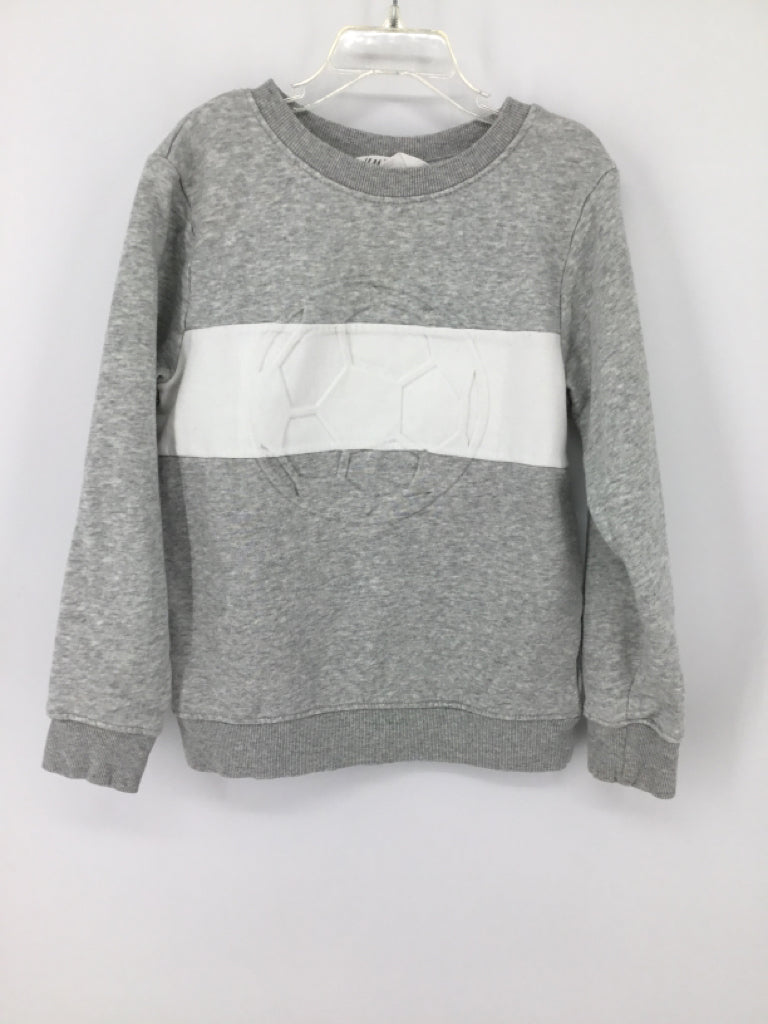 H & M Child Size 6 Gray Solid Sweatshirt - boys