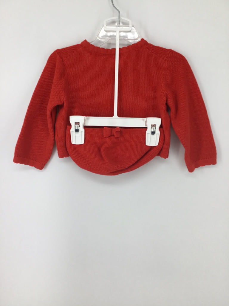 Janie and Jack Child Size 12-18 Months Red Sweater - girls