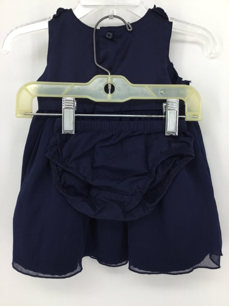 Carter's Child Size 3 Months Navy Dress - girls