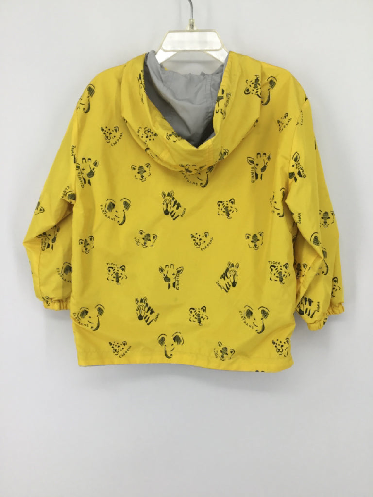 brandless Child Size 4 Yellow Animal Print Jacket - boys