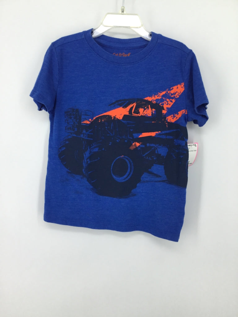 Cat & Jack Child Size 4 Buff screen printed T-shirt - boys