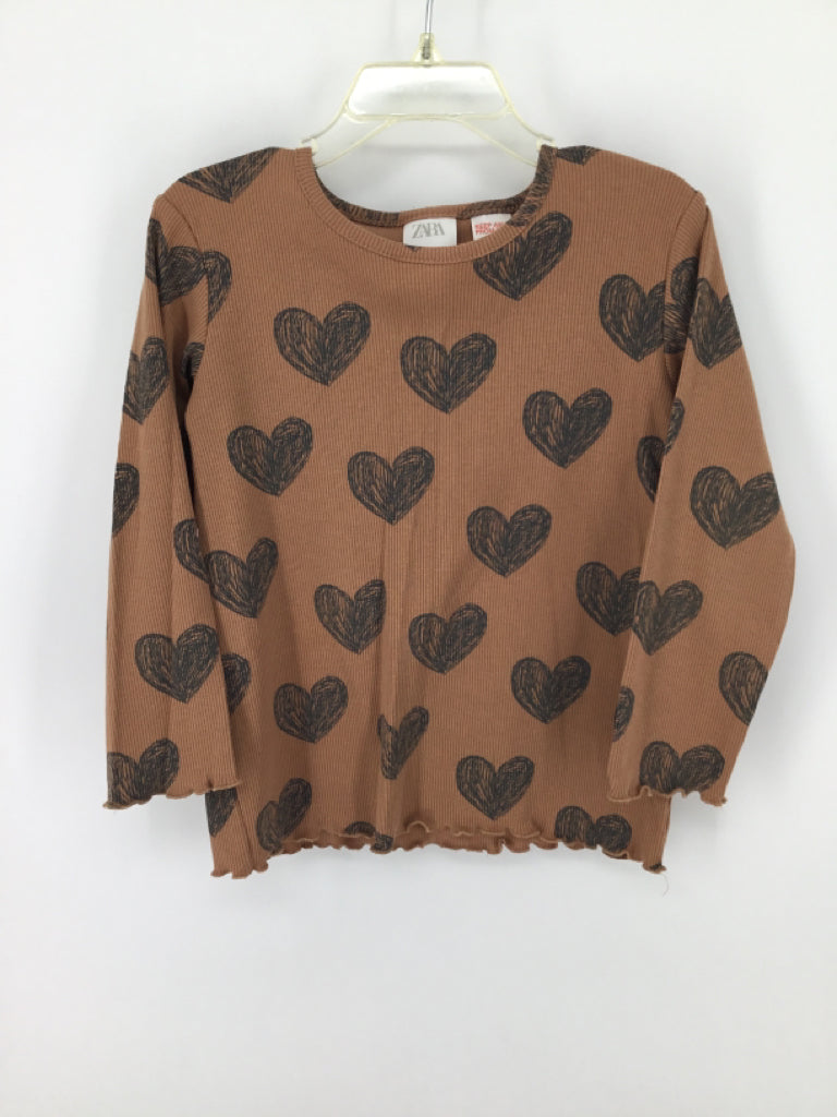 Zara Child Size 3 Brown Shirt - girls