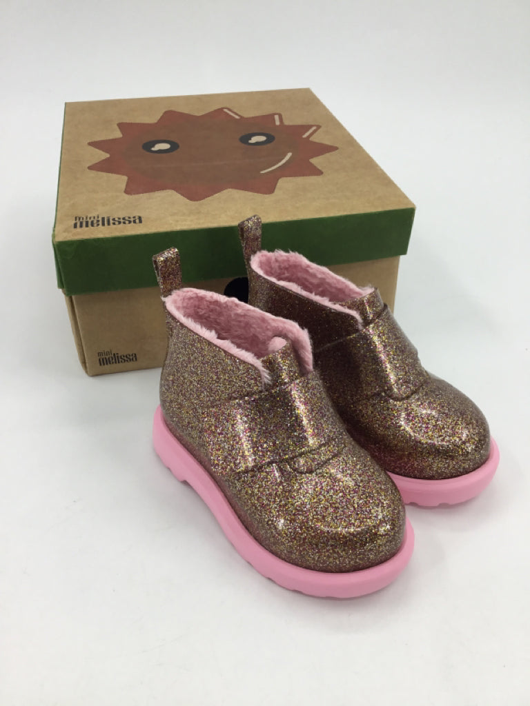 Mini Melissa Child Size 7 Toddler Pink Rain/Snow Boots