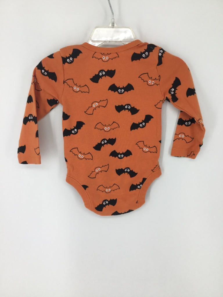 Old Navy Child Size 6-12 Months Orange Halloween Onesie