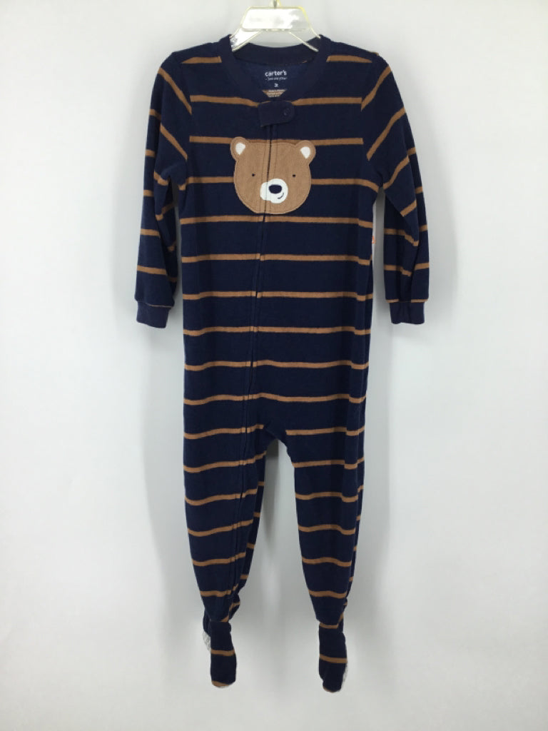 Carter's Child Size 3 Toddler Navy Sleepers