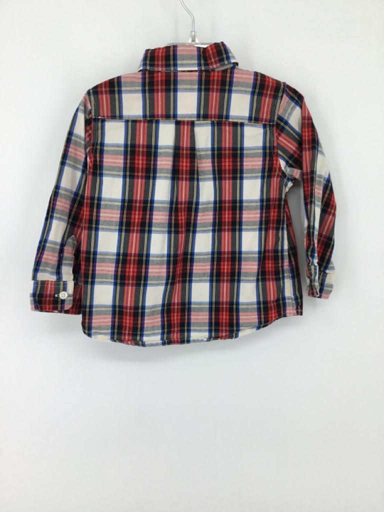 Crewcuts Child Size 2 Red Plaid Shirt - boys