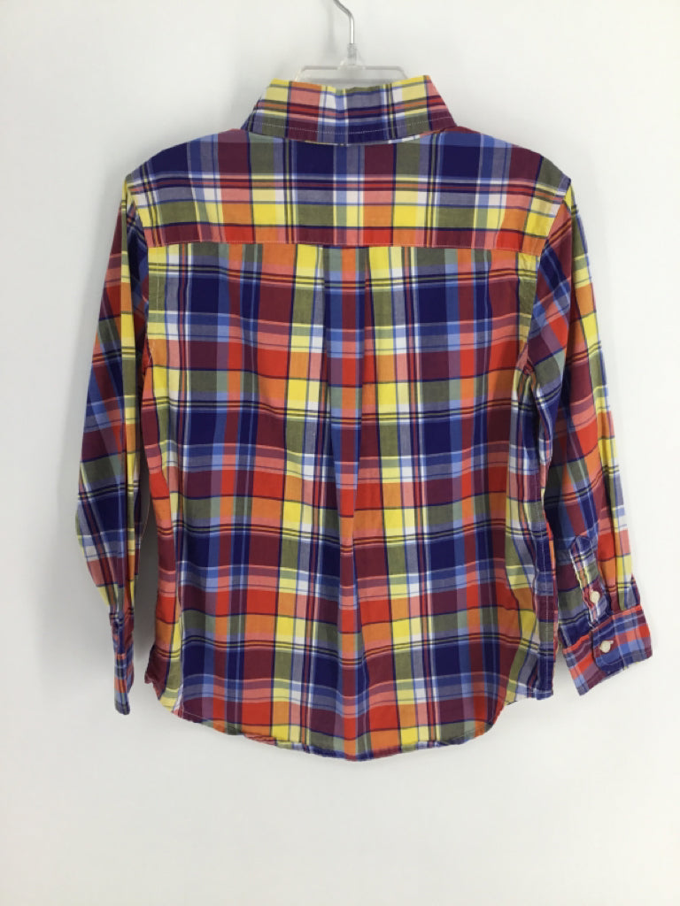 Ralph Lauren Child Size 5 Multi-Color Plaid Shirt - boys