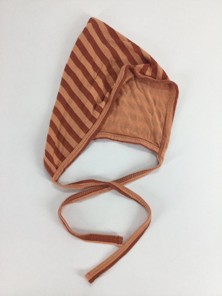 Kate Quinn Organics Child Size 6-12 Months Orange Stripe Hats - boys