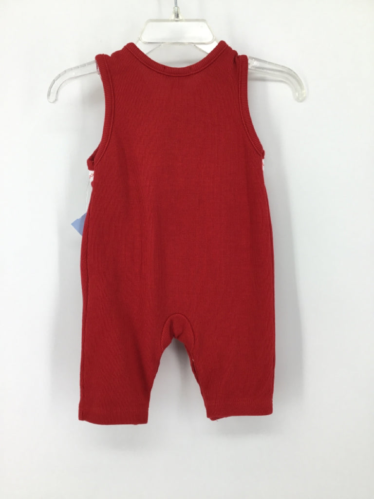 Kissy Love Child Size 0-3 Months Red Embroidered Outfit - boys