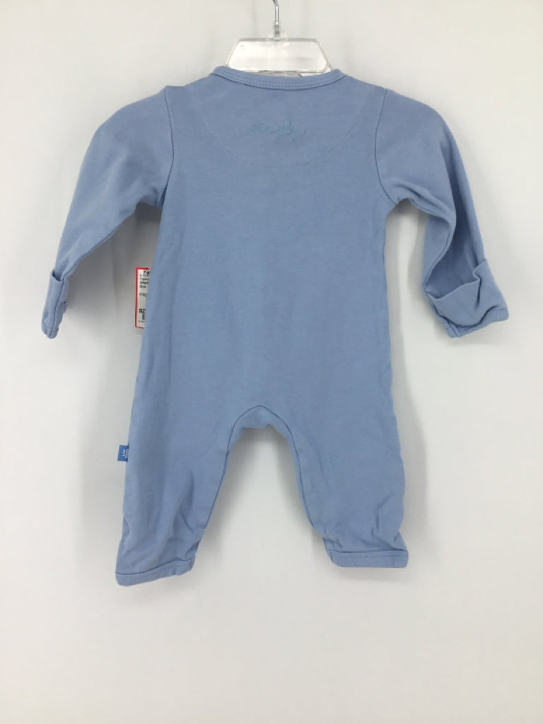 Simply by Magnetic Me Child Size 0-3 Months Blue Solid Pajamas - boys