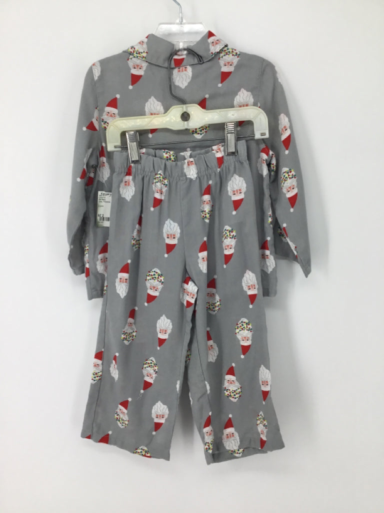 Old Navy Child Size 2 Gray Christmas Pajamas