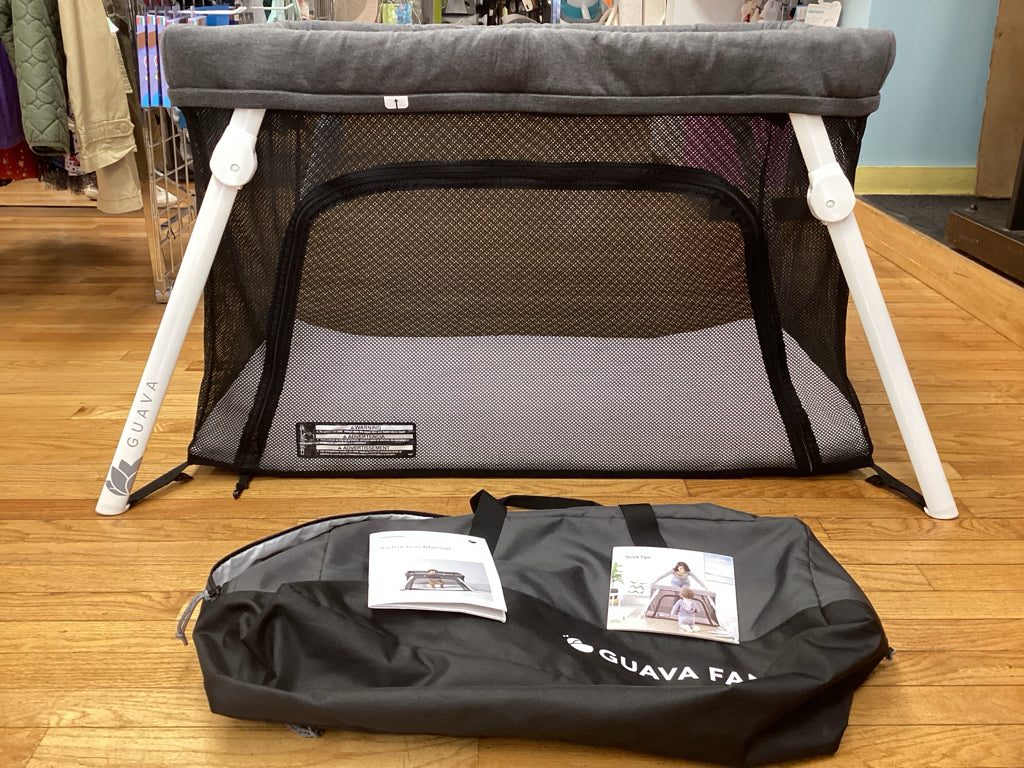 Guava Lotus Black Travel Crib