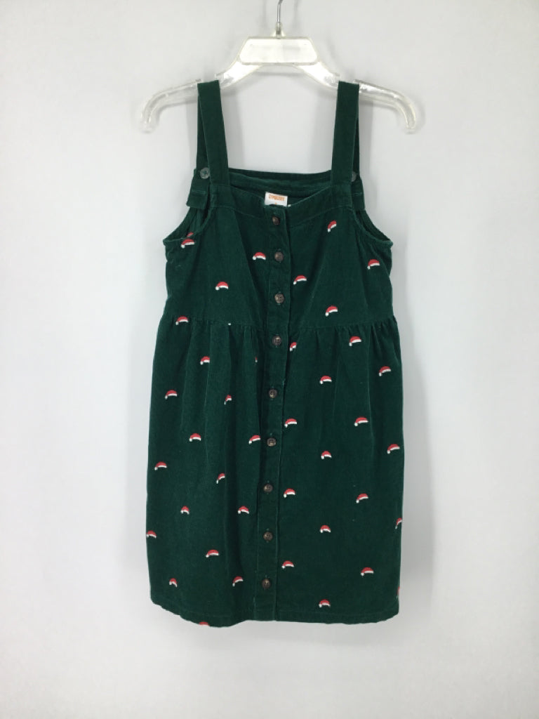 Gymboree Child Size 6 Green Christmas Dress