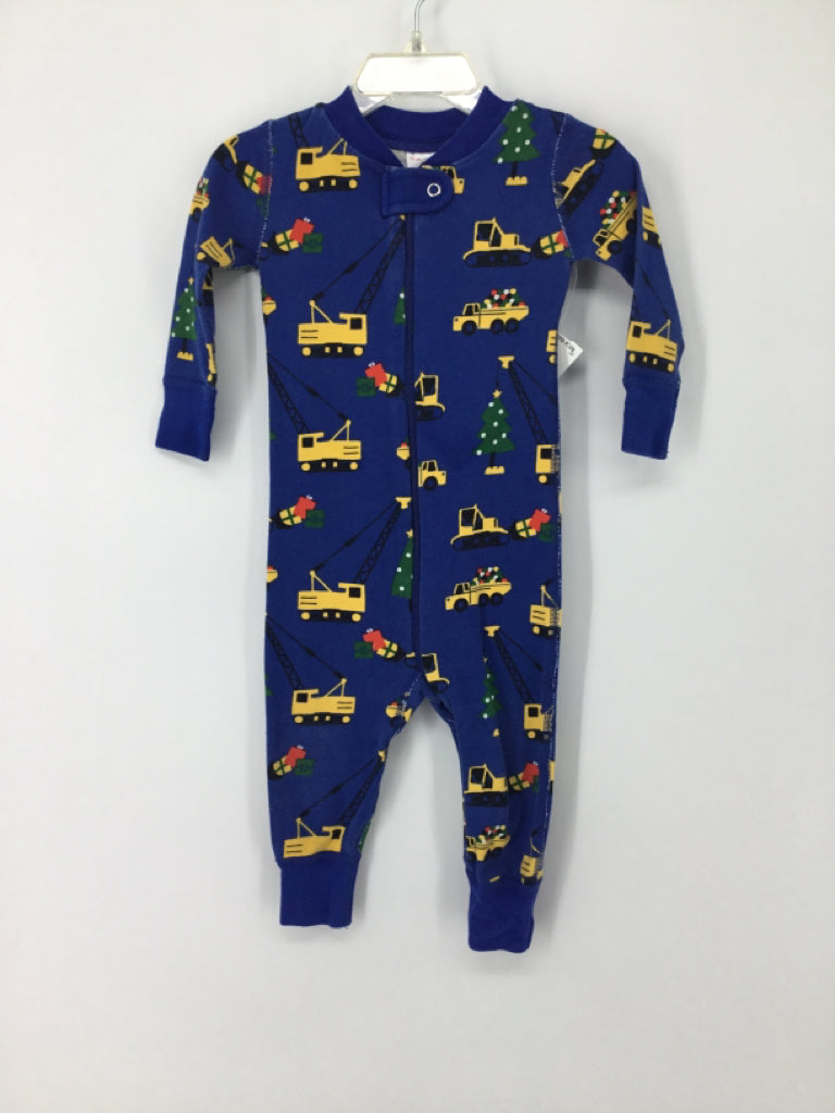 Hanna Andersson Child Size 12-18 Months Blue Christmas Pajamas