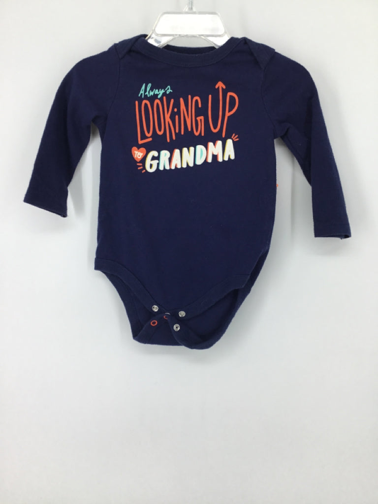 Cat & Jack Child Size 6-9 Months Blue Onesie