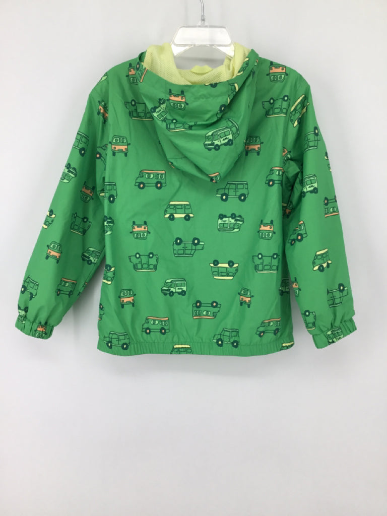 Cat & Jack Child Size 5 Green Print Raincoat - boys