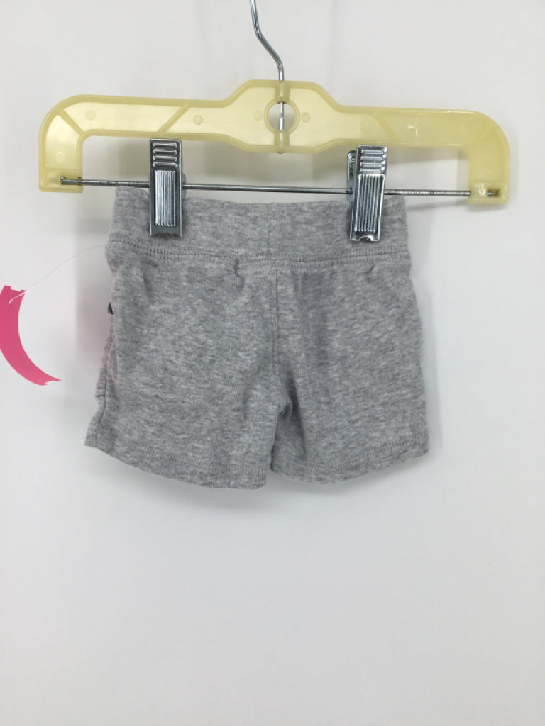 Carter's Child Size Newborn Gray Solid Shorts - boys