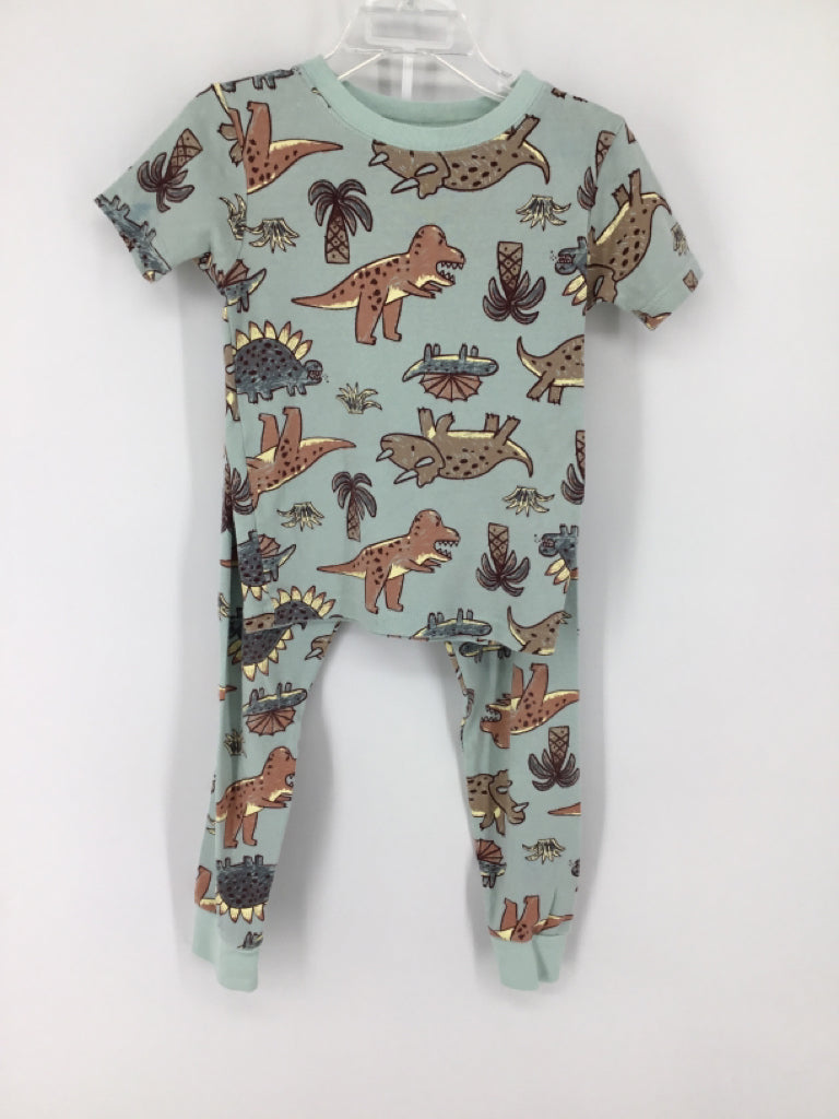 Carter's Child Size 5 Blue Dinosaur Pajamas - boys