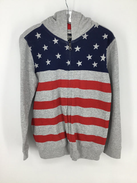OshKosh B'gosh Child Size 10 Gray Stars & Stripes