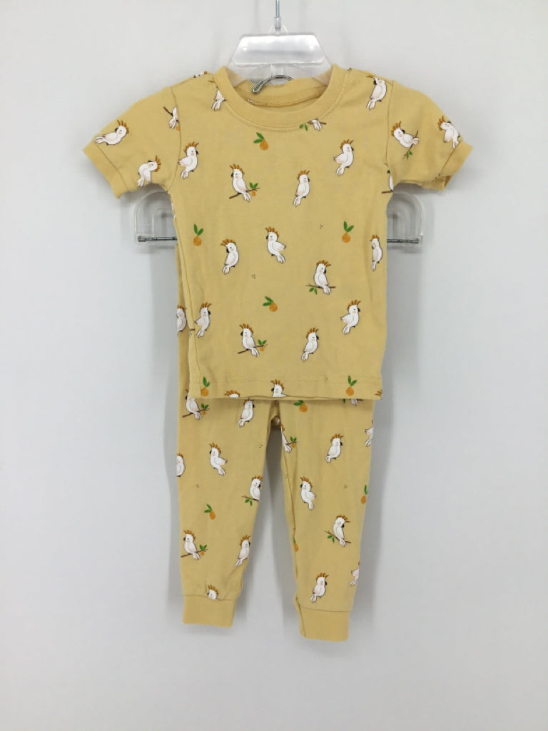 petit lem Child Size 12 Months Yellow Pajamas - girls