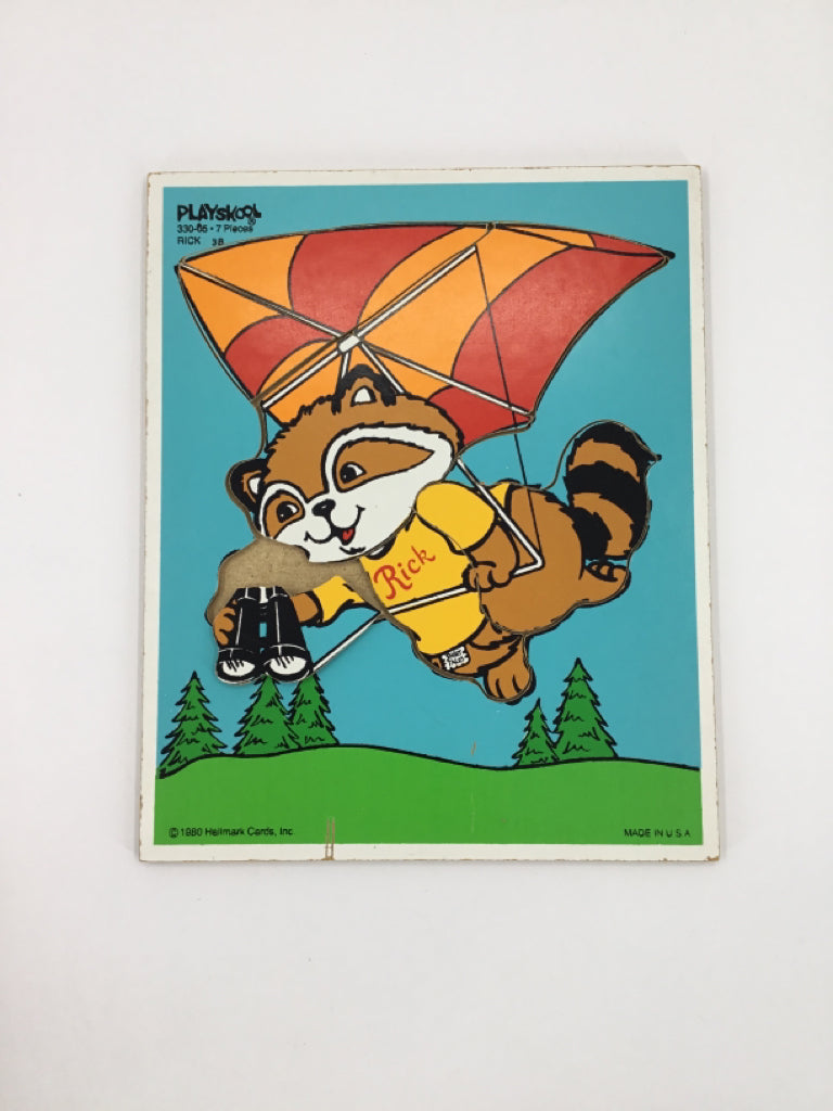 Playskool Vintage Rick Raccoon Puzzle