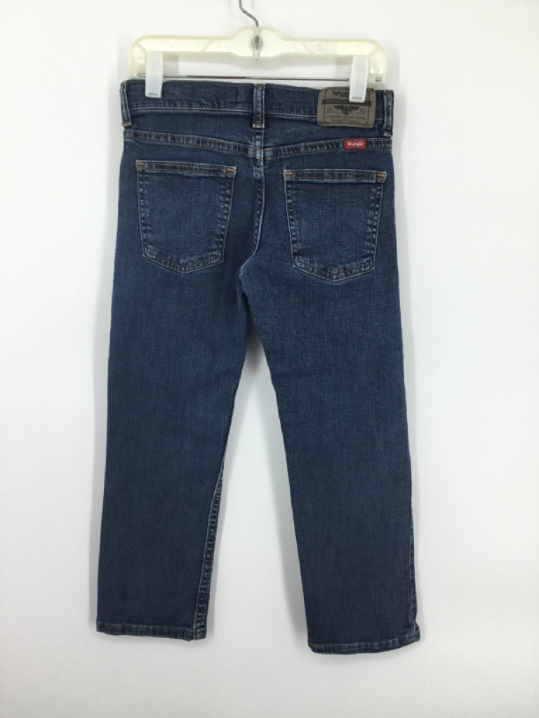 Wrangler Child Size 8 Blue Solid Jeans - boys