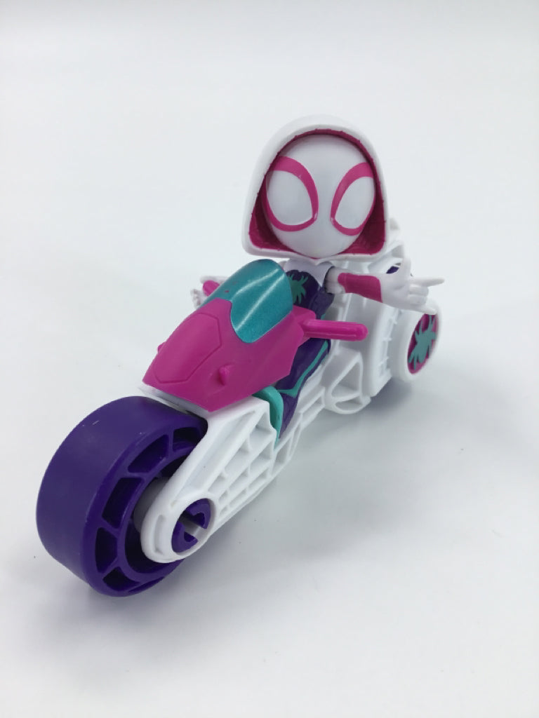 Marvel Spidey & His Amazing Friends Ghost Spider Figure & Motorcycle