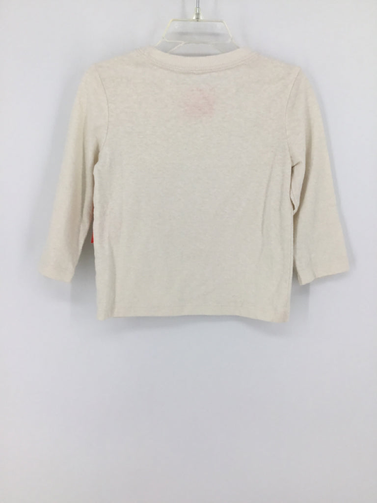 Cat & Jack Child Size 18 Months Cream Solid T-shirt - boys