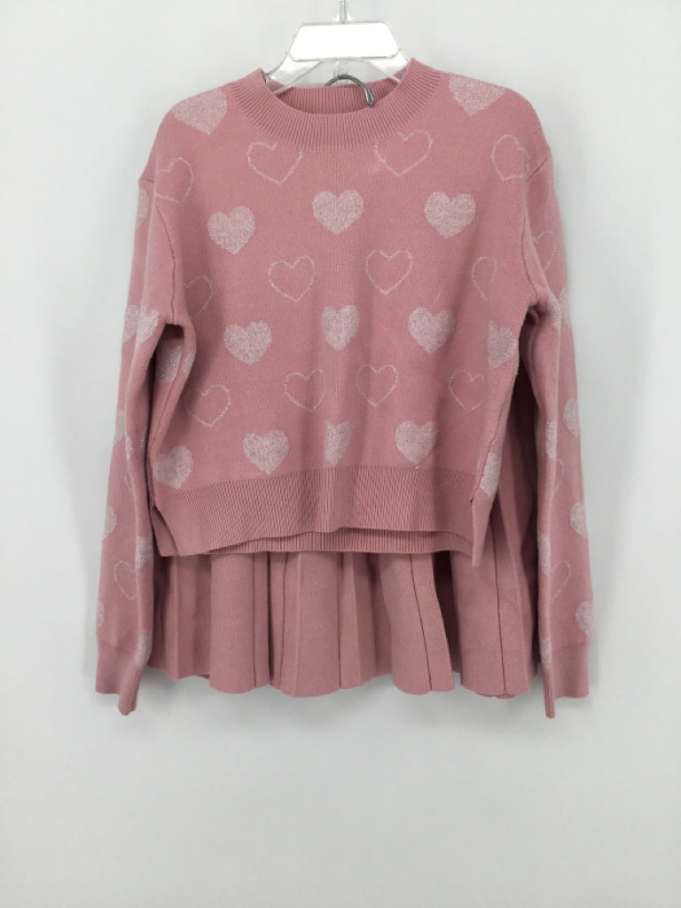 Tahari Child Size 7 Pink Valentine's Day Outfit
