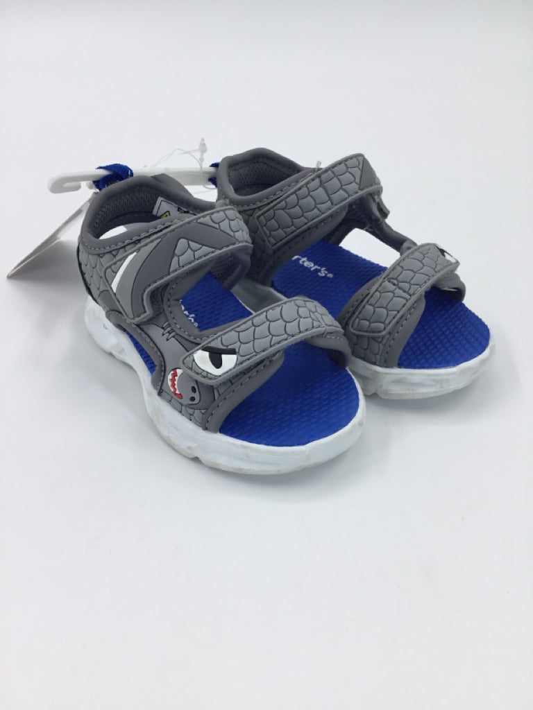 Carter's Child Size 6 Toddler Gray Sandals/Flip Flops