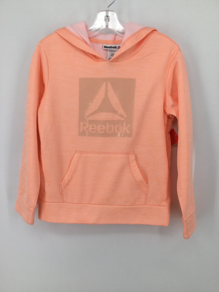 Reebok Child Size 7 Peach Sweatshirt - girls