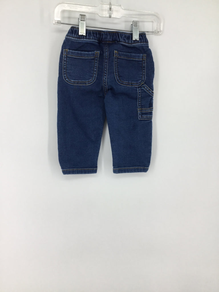 Carter's Child Size 9 Months Blue Solid Jeans - boys