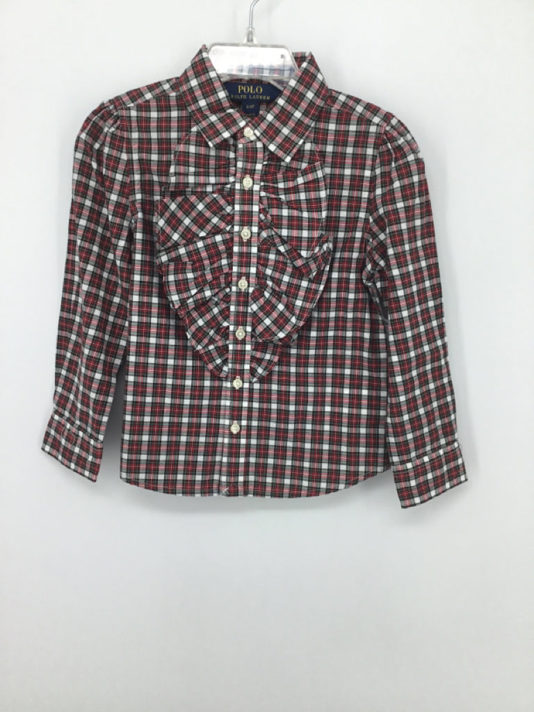 Ralph Lauren Child Size 3 Red Shirt - girls
