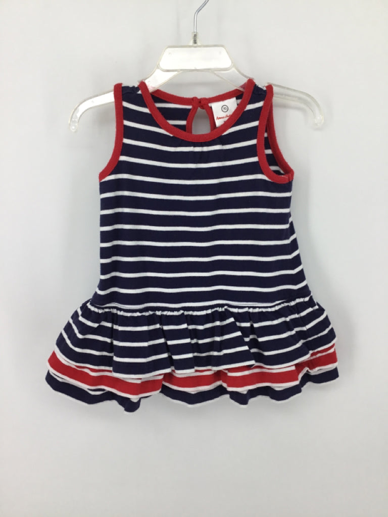 Hanna Andersson Child Size 6-12 Months Navy Stars & Stripes Dress