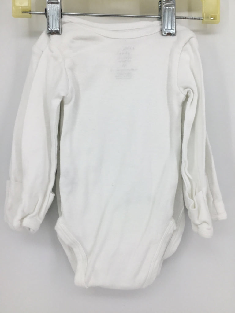 Little Planet Child Size Newborn White Onesie