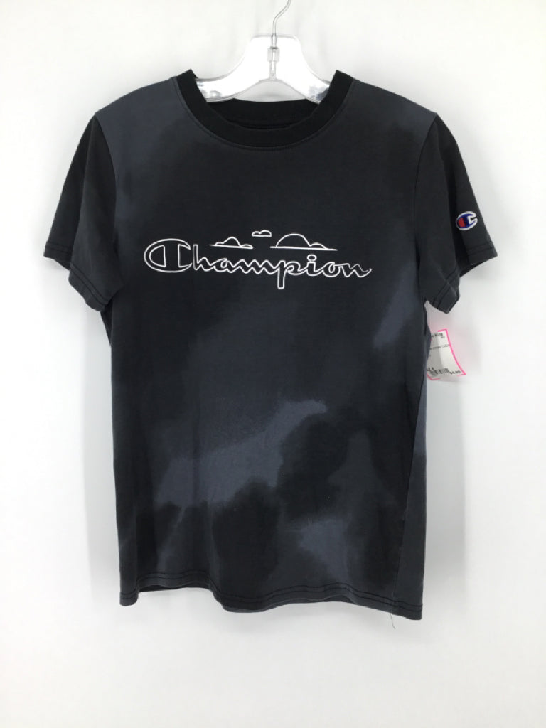Champion Child Size 8 Black screen printed T-shirt - boys