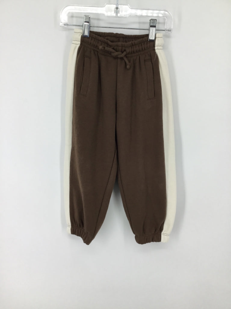 Zara Child Size 4 Brown Solid Sweatpants - boys