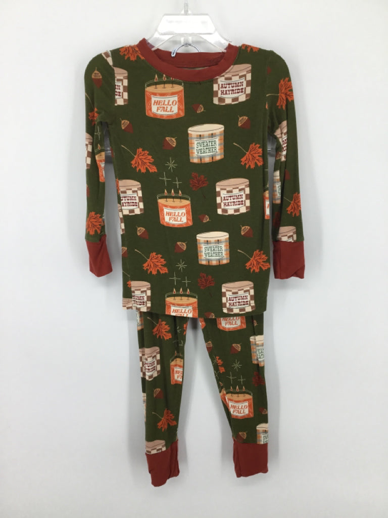 Kiki Lulu Child Size 2 Green Print Pajamas - boys