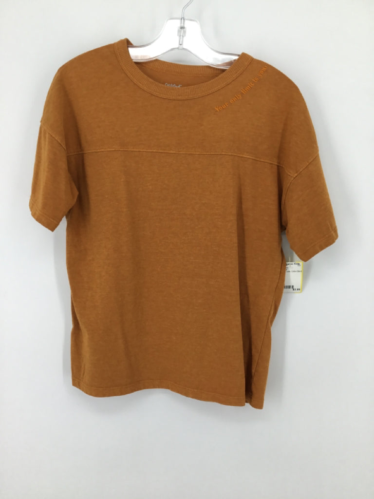 Cat & Jack Child Size 8 Mustard Solid T-shirt - boys